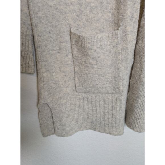 Madewell Alpaca Merino Wool Blend Beige Heather Gray Cardigan Sweater Women XS - Picture 5 of 11